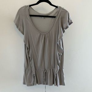 Ruffled, Tie-Waist Top